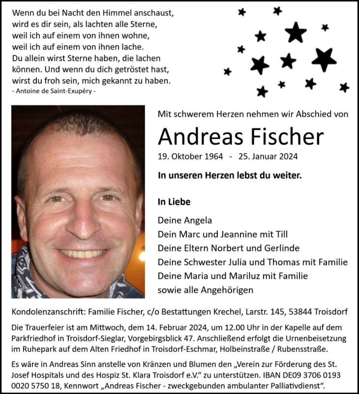 Erinnerungsbild für Andreas Fischer